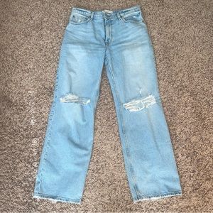 A&F High Rise 90s Relaxed Jeans!